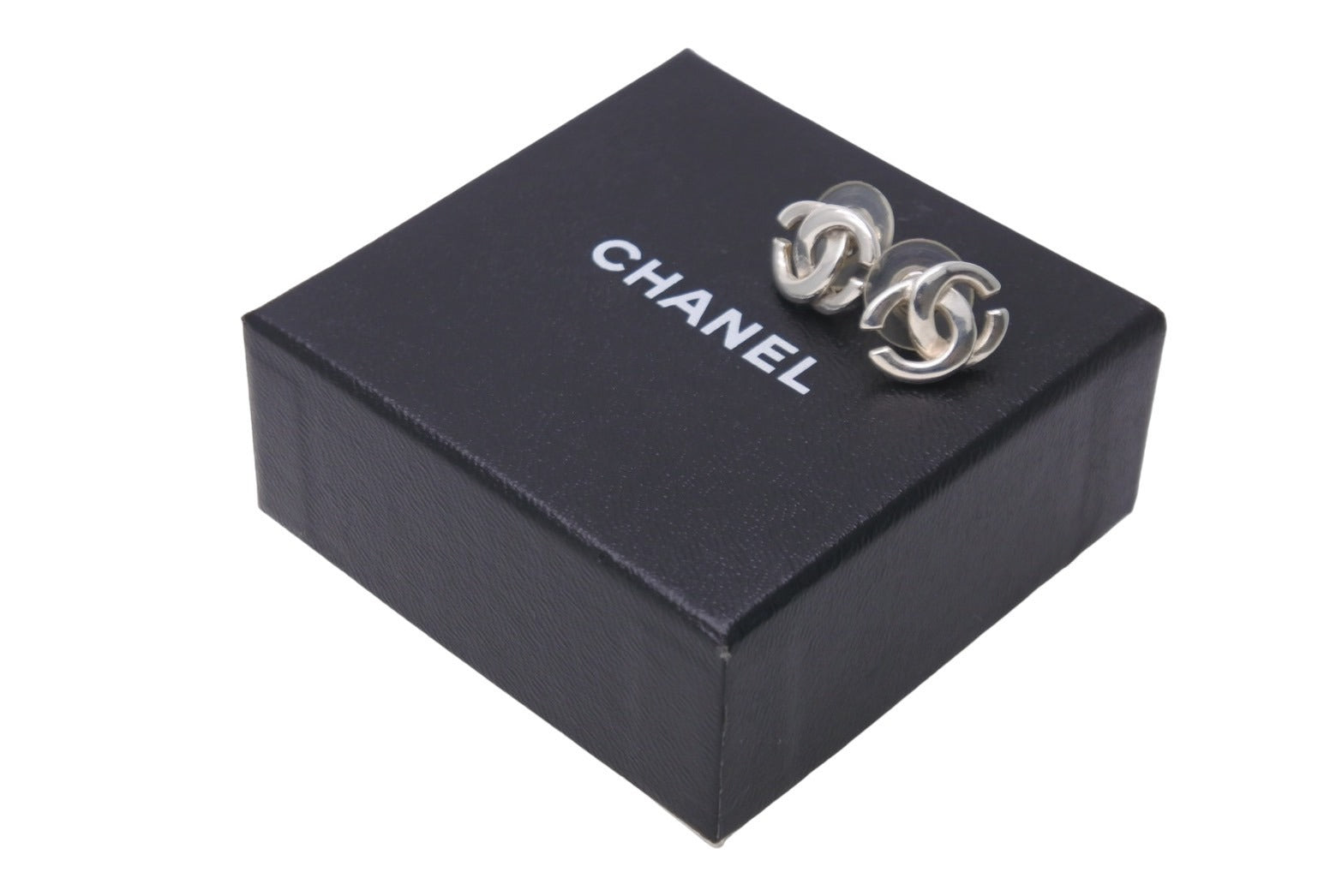 CHANEL シャネル ピアス ココマーク 01P刻印 アクセサリー シルバー ...