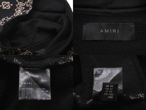 極美品 AMIRI アミリ バンダナ柄 ブリーチ プルオーバーパーカー ...