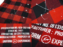 Load image into Gallery viewer, uniform experiment ユニフォーム エクスペリメント 長袖チェックシャツ UE-202051 メンズ サイズ3 良品 中古 57932