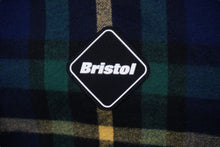 画像をギャラリービューアに読み込む, F.C.R.B. エフシーアールビー ロゴ チェックシャツ ネイビー系 FCRB-192073 19AW サイズL 良品 中古 57934