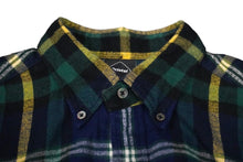 画像をギャラリービューアに読み込む, F.C.R.B. エフシーアールビー ロゴ チェックシャツ ネイビー系 FCRB-192073 19AW サイズL 良品 中古 57934