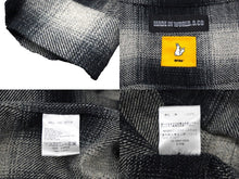 画像をギャラリービューアに読み込む, FR2 エフアールツー 長袖シャツ MADE IN WORLD メイドインワールド ロゴ刺繍 チェック 長袖 シャツ ネイビー L 美品 中古 57935