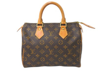 画像をギャラリービューアに読み込む, LOUIS VUITTON ルイヴィトン ハンドバッグ スピーディー25 モノグラム M41528 PVC レザー ゴールド金具 美品 中古 57958