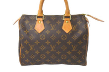 画像をギャラリービューアに読み込む, LOUIS VUITTON ルイヴィトン ハンドバッグ スピーディー25 モノグラム M41528 PVC レザー ゴールド金具 美品 中古 57958