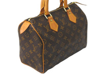 画像をギャラリービューアに読み込む, LOUIS VUITTON ルイヴィトン ハンドバッグ スピーディー25 モノグラム M41528 PVC レザー ゴールド金具 美品 中古 57958
