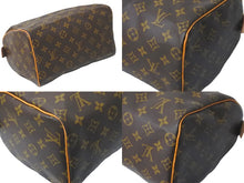 画像をギャラリービューアに読み込む, LOUIS VUITTON ルイヴィトン ハンドバッグ スピーディー25 モノグラム M41528 PVC レザー ゴールド金具 美品 中古 57958
