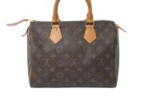 画像をギャラリービューアに読み込む, LOUIS VUITTON ルイヴィトン ハンドバッグ スピーディー25 モノグラム M41528 PVC レザー ゴールド金具 美品 中古 57959