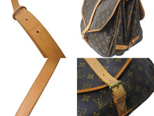 画像をギャラリービューアに読み込む, LOUIS VUITTON ルイヴィトン ショルダーバッグ M42254 ソミュール35 モノグラムキャンバス ブラウン ゴールド 美品 中古 57968
