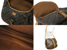 画像をギャラリービューアに読み込む, LOUIS VUITTON ルイヴィトン ショルダーバッグ M42254 ソミュール35 モノグラムキャンバス ブラウン ゴールド 美品 中古 57968