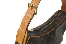 画像をギャラリービューアに読み込む, LOUIS VUITTON ルイヴィトン ショルダーバッグ クロワッサンMM モノグラム ブラウン M51512 ゴールド金具 美品 中古 57979