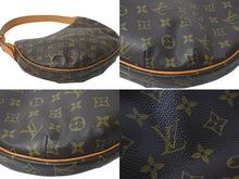 画像をギャラリービューアに読み込む, LOUIS VUITTON ルイヴィトン ショルダーバッグ クロワッサンMM モノグラム ブラウン M51512 ゴールド金具 美品 中古 57979