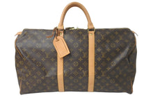 画像をギャラリービューアに読み込む, LOUIS VUITTON ルイヴィトン ボストンバッグ キーポル50 モノグラム M41426 ブラウン ゴールド金具 美品 中古 57986
