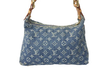 画像をギャラリービューアに読み込む, LOUIS VUITTON ルイヴィトン ハンドバッグ バギーPM モノグラムデニム M95049 ブルー ゴールド金具 美品 中古 57995