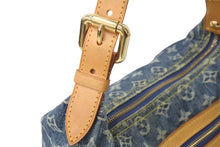 画像をギャラリービューアに読み込む, LOUIS VUITTON ルイヴィトン ハンドバッグ バギーPM モノグラムデニム M95049 ブルー ゴールド金具 美品 中古 57995