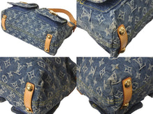 画像をギャラリービューアに読み込む, LOUIS VUITTON ルイヴィトン ハンドバッグ バギーPM モノグラムデニム M95049 ブルー ゴールド金具 美品 中古 57995