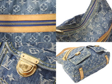 画像をギャラリービューアに読み込む, LOUIS VUITTON ルイヴィトン ショルダーバッグ バギーGM モノグラムデニム M95048 ブルー ゴールド金具 美品 中古 57999