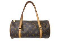 画像をギャラリービューアに読み込む, LOUIS VUITTON ルイヴィトン ハンドバッグ 筒型 パピヨン26 モノグラム ブラウン M51366 美品 中古 58000