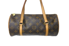 画像をギャラリービューアに読み込む, LOUIS VUITTON ルイヴィトン ハンドバッグ 筒型 パピヨン26 モノグラム ブラウン M51366 美品 中古 58000