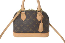 画像をギャラリービューアに読み込む, LOUIS VUITTON ルイヴィトン ハンドバッグ ショルダーバッグ 2WAY アルマBB M53152 モノグラム ゴールド金具 美品 中古 58016