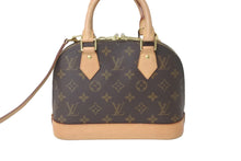 画像をギャラリービューアに読み込む, LOUIS VUITTON ルイヴィトン ハンドバッグ ショルダーバッグ 2WAY アルマBB M53152 モノグラム ゴールド金具 美品 中古 58016