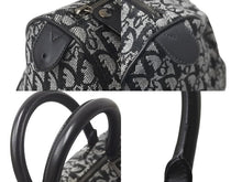 画像をギャラリービューアに読み込む, Christian Dior クリスチャンディオール ミニボストンバッグ35 トロッター キャンバス PZ0032 レザー シルバー金具 美品 中古 58021