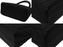 画像をギャラリービューアに読み込む, 極美品 CHANEL シャネル 復刻トートバッグ A01804 ココマーク 6番台 2000年 キャビアスキン ブラック シルバー金具 中古 58025