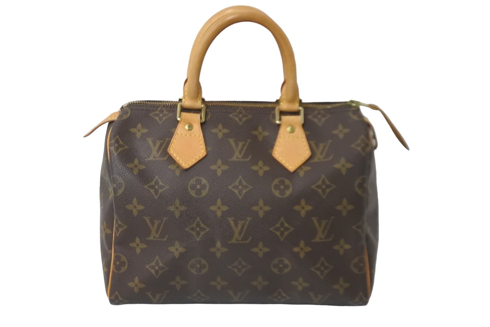 LOUIS VUITTON ルイヴィトン ハンドバッグ スピーディー25 モノグラム M41528 PVC レザー ゴールド金具 美品 中古  58027 – Casanova Vintage