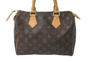 LOUIS VUITTON ルイヴィトン ハンドバッグ スピーディー25 モノグラム M41528 PVC レザー ゴールド金具 美品 中古 58027