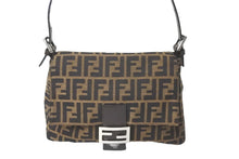 Load image into Gallery viewer, FENDI フェンディ ショルダーバッグ マンマバケット ズッカ柄 キャンバス 26325 シルバー金具 美品 中古 58029