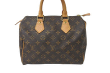 画像をギャラリービューアに読み込む, LOUIS VUITTON ルイヴィトン ハンドバッグ スピーディー25 モノグラム M41528 PVC レザー ゴールド金具 美品 中古 58031