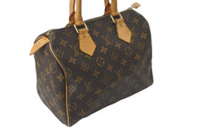 画像をギャラリービューアに読み込む, LOUIS VUITTON ルイヴィトン ハンドバッグ スピーディー25 モノグラム M41528 PVC レザー ゴールド金具 美品 中古 58031
