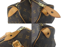 画像をギャラリービューアに読み込む, LOUIS VUITTON ルイヴィトン ハンドバッグ スピーディー25 モノグラム M41528 PVC レザー ゴールド金具 美品 中古 58031