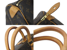 画像をギャラリービューアに読み込む, LOUIS VUITTON ルイヴィトン ハンドバッグ スピーディー25 モノグラム M41528 鍵欠品 PVC レザー ゴールド金具 美品 中古 58037