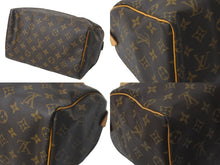 画像をギャラリービューアに読み込む, LOUIS VUITTON ルイヴィトン ハンドバッグ スピーディー25 モノグラム M41528 鍵欠品 PVC レザー ゴールド金具 美品 中古 58037
