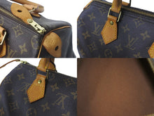 画像をギャラリービューアに読み込む, LOUIS VUITTON ルイヴィトン ハンドバッグ スピーディー25 モノグラム M41528 鍵欠品 PVC レザー ゴールド金具 美品 中古 58037