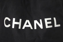 画像をギャラリービューアに読み込む, CHANEL シャネル 巾着バッグ キャンバス ビニール ブラック ホワイト ノベルティ 良品 中古 58055