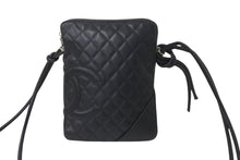 画像をギャラリービューアに読み込む, CHANEL シャネル ショルダーバッグ カンボンライン ミディアムポシェット A25178 ブラック シルバー金具 美品 中古 58077