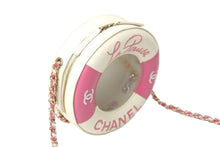画像をギャラリービューアに読み込む, CHANEL シャネル ショルダーバッグ クルーズライン 浮き輪モチーフ チェーンショルダー 26番台 ゴールド金具 美品 中古 58084