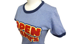 画像をギャラリービューアに読み込む, DSQUARED2 ディースクエアード 半袖Ｔシャツ トップス OPEN 24hrs コットン ブルー レッド サイズS レディース 美品 中古 58112