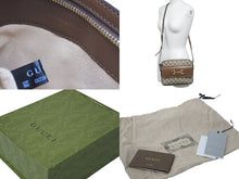 画像をギャラリービューアに読み込む, 新品同様 GUCCI グッチ ホースビット 1955 スモール ショルダーバッグ ブラウン GGスプリームキャンバス 645454 中古 58122