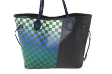 画像をギャラリービューアに読み込む, LOUIS VUITTON ルイヴィトン トートバッグ ネヴァーフルMM ダミエ レース 2017 GI4186 マルチカラー ゴールド金具 美品 中古 58131