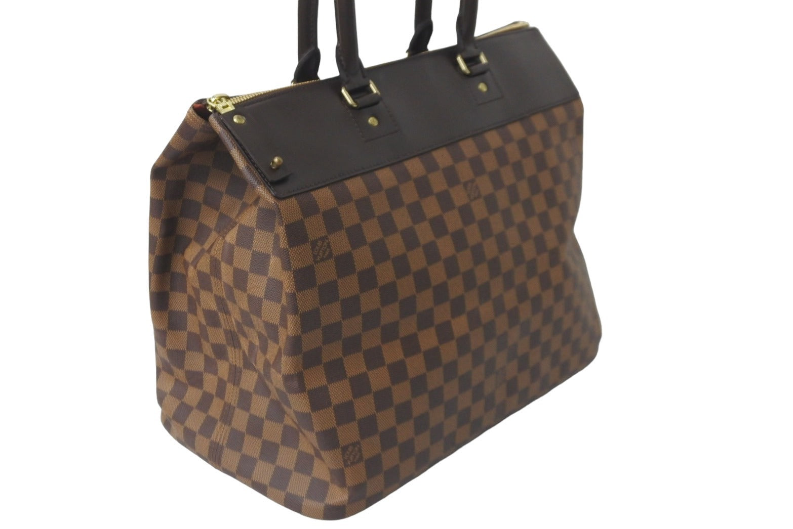 極美品 LOUIS VUITTON ルイヴィトン ボストンバッグ ネオグリニッジ N41163 ダミエ ブラウン ゴールド金具 中古 58134 –  Casanova Vintage