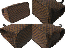 画像をギャラリービューアに読み込む, 極美品 LOUIS VUITTON ルイヴィトン ボストンバッグ ネオグリニッジ N41163 ダミエ ブラウン ゴールド金具 中古 58134