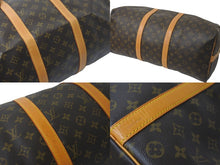 画像をギャラリービューアに読み込む, LOUIS VUITTON ルイヴィトン ボストンバッグ キーポル バンドリエール 50 モノグラム M41416 ゴールド 美品 中古 58136