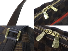 Load image into Gallery viewer, LOUIS VUITTON ルイヴィトン ハンドバッグ ベレムPM ダミエ エベヌ レディース N51173 ゴールド金具 美品 中古 58138