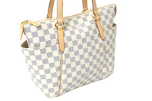 Load image into Gallery viewer, 極美品 LOUIS VUITTON ルイヴィトン トートバッグ N41280 トータリーPM ダミエアズールキャンバス アズール ゴールド 中古 58139