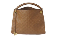 画像をギャラリービューアに読み込む, LOUIS VUITTON ルイヴィトン ショルダーバッグ M41182 アーツィーMM モノグラムアンプラント ブラウン ゴールド 美品 中古 58144