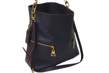 画像をギャラリービューアに読み込む, LOUIS VUITTON ルイヴィトン ショルダーバッグ M44014 メリー モノグラムアンプラント レザー ネイビー 良品 中古 58145