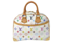 画像をギャラリービューアに読み込む, LOUIS VUITTON ルイヴィトン ハンドバッグ M92663 トゥルーヴィル モノグラム ホワイト マルチカラー ゴールド 美品 中古 58149