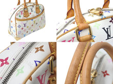 画像をギャラリービューアに読み込む, LOUIS VUITTON ルイヴィトン ハンドバッグ M92663 トゥルーヴィル モノグラム ホワイト マルチカラー ゴールド 美品 中古 58149